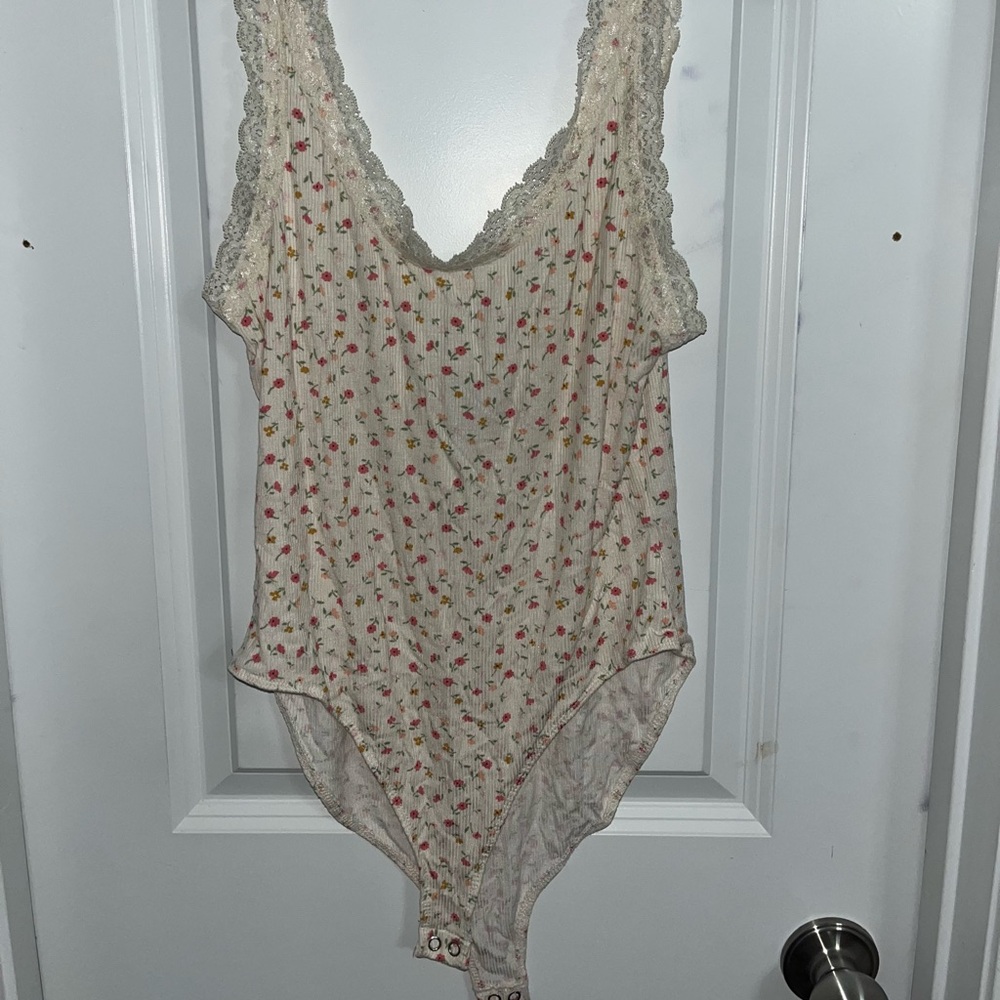 Forever 21 Floral Pattern Bodysuit